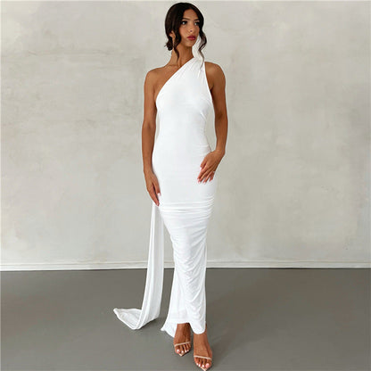 Summer Women Clothing Sexy Backless Halter Sheath Slim Fit Evening Dress Dress for Women by Ragazza