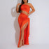 Supply Women Wear Solid Color Diagonal Collar Sexy Tube Top Split Dress by Ragazza