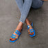 Flat Bottom Square Toe Slippers Women Color Matching Flat Heel Beach Slippers Slipper  DestGlow