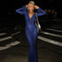 Autumn Winter Women Clothing Sexy Leopard Print Deep V Plunge neck Elegant Slim Mesh Long Sleeve Dress by Ragazza