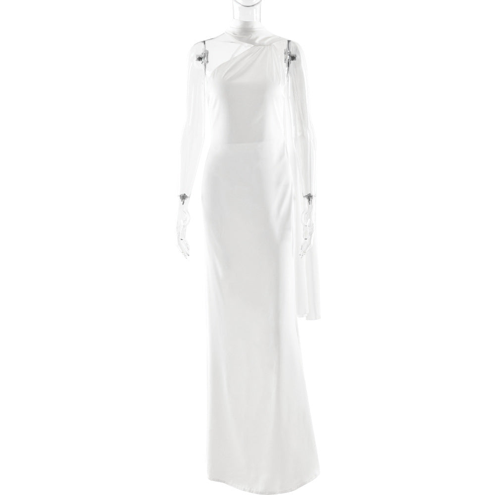 Elegant Women Ribbon Dress Fashionable Sexy Backless Slim Dress by Ragazza