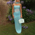 Autumn Retro Minority Shiny Tube Top Slimming Slim Fit Dress by Ragazza