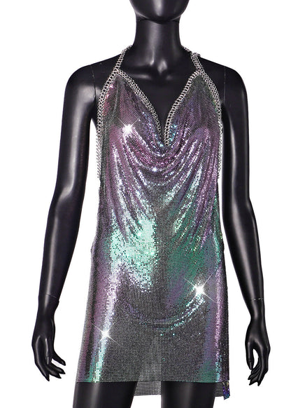 Sexy Metal Sequin Sling Sexy Dress by Ragazza