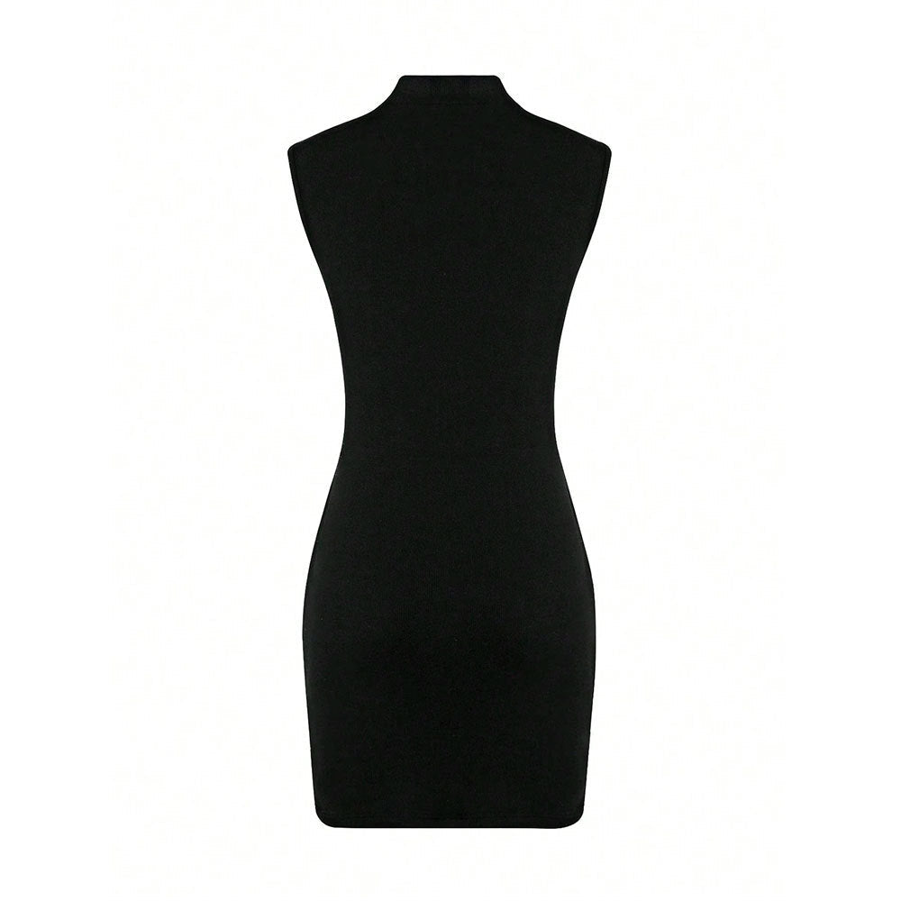 Women French Intellectual Dress Summer Sweet Spicy High Waist Hip Wrapped Dress  DestGlow