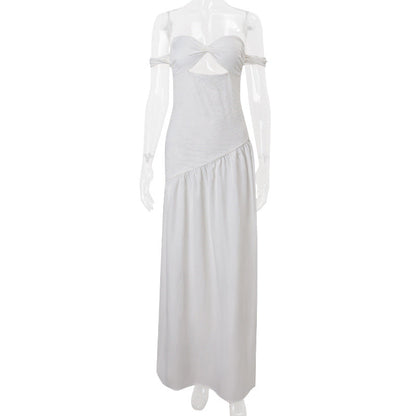 Women Clothing Summer off Shoulder Sexy Vacation Slim Fit Dress Women by Ragazza