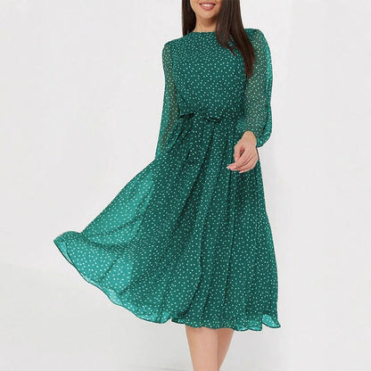Vacation Casual Floral Lace up Waist Controlled Dress Women Spring Summer by Ragazza