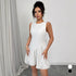Summer Elegance Dress Sleeveless round Neck Floral Bud Short Dress Women Clothing by Ragazza