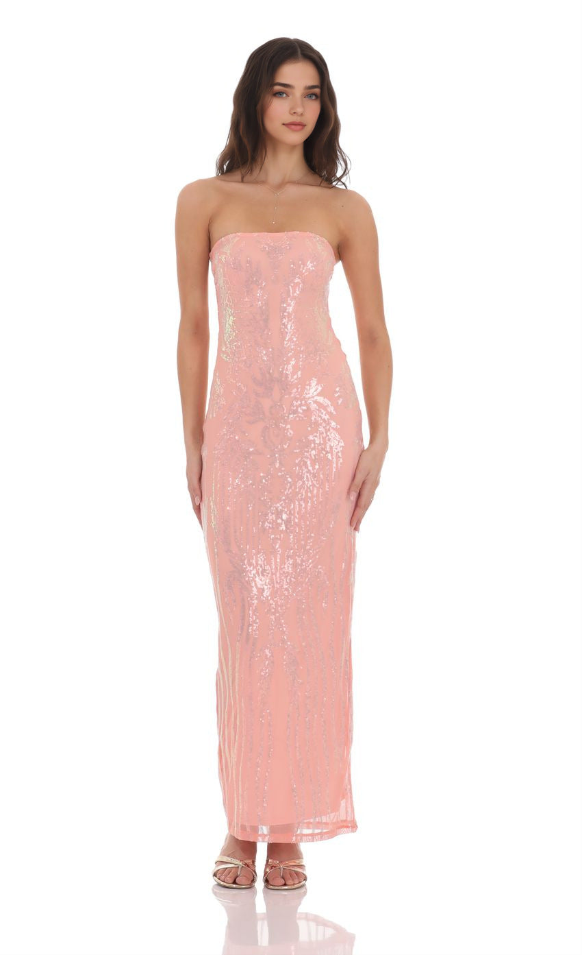 Cocktail Goddess Women Embroidered Floral Sequined Evening Dress Tube Top Fishtail Group Slim Dress by Ragazza