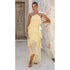 Goods Spring Summer Ruffled Elegant Halter Solid Color Cake Chiffon Dress by Ragazza
