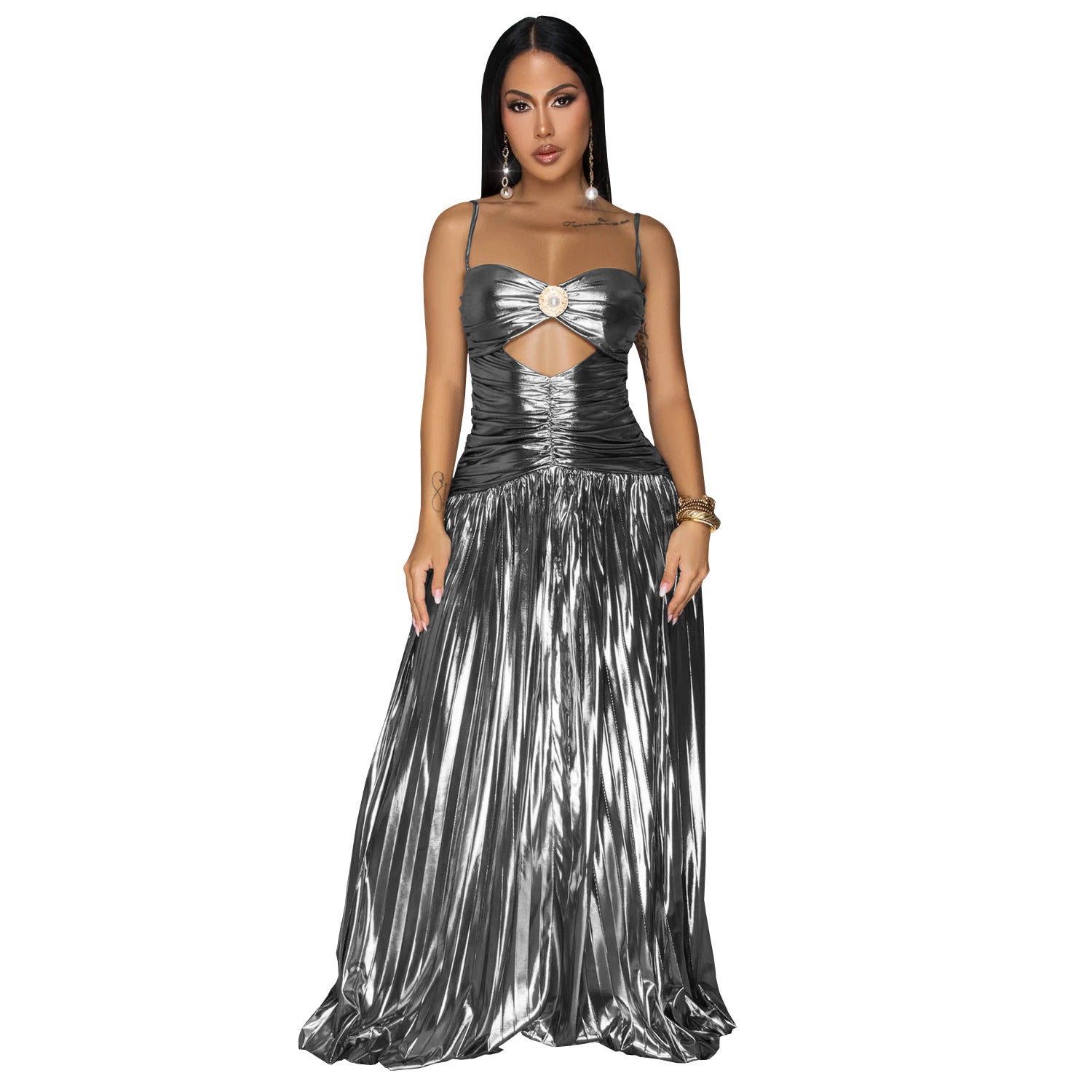 Women Wear Sexy Sling Elegant Prom Glitter Dress by Ragazza