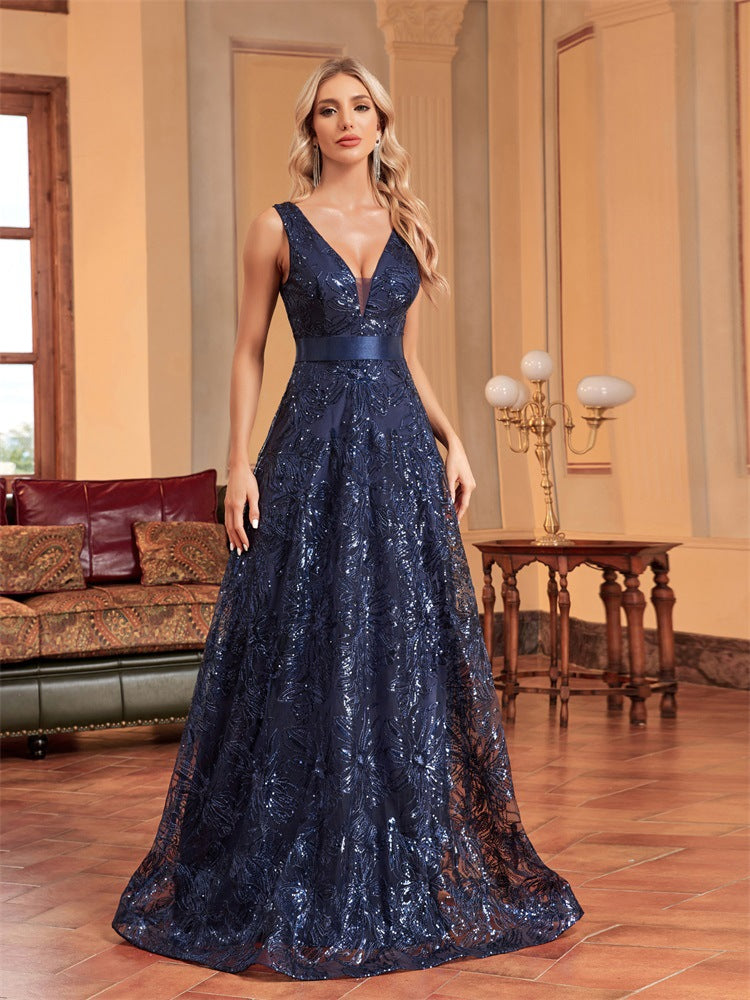 Deep V Plunge Dress Sexy Dress Backless Slim Fit Fishtail Bridesmaid Cocktail Evening Dress Women by Ragazza