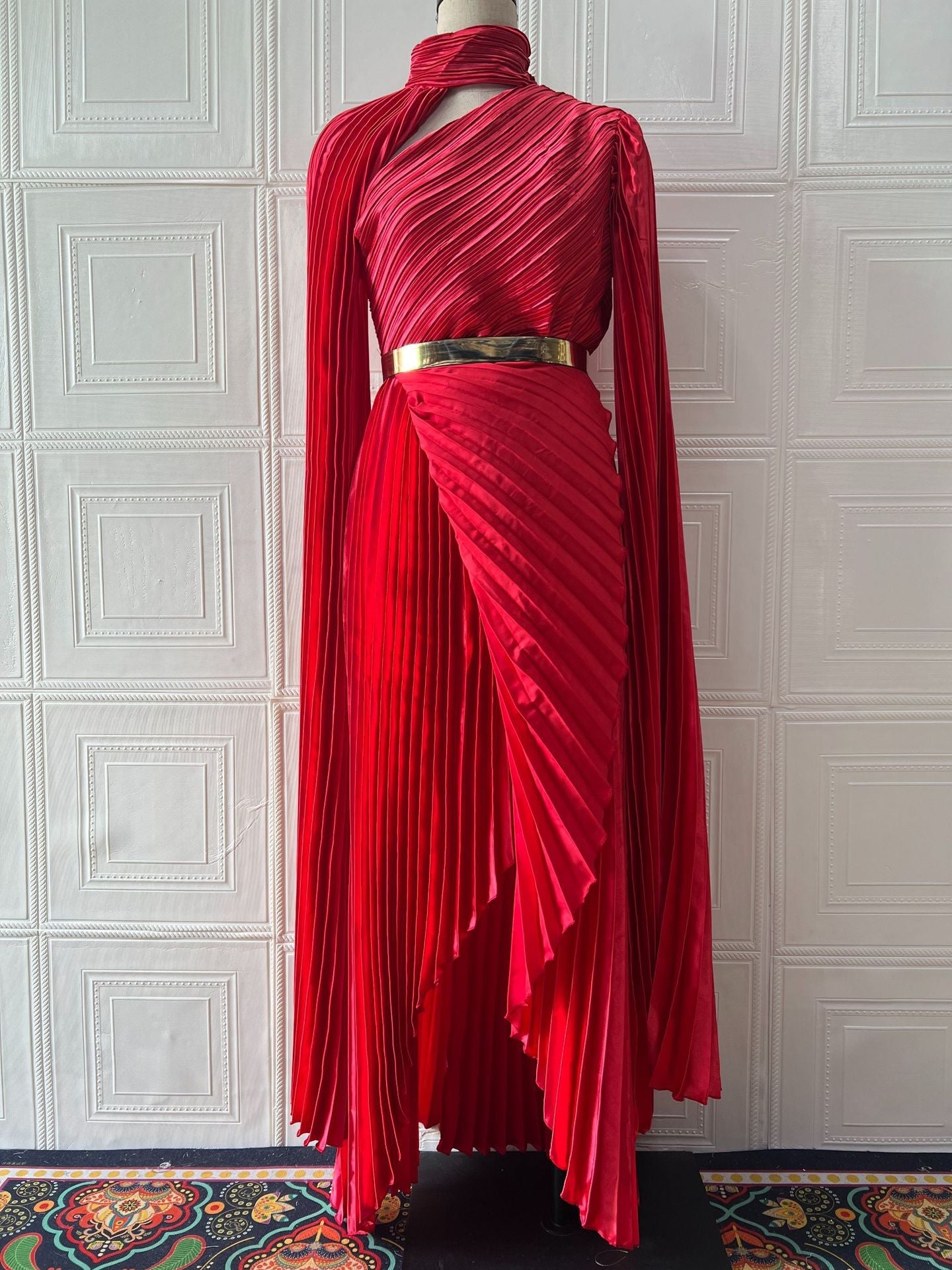 Summer Long Shawl Split Graceful Formal Dress Belt Dress by Ragazza