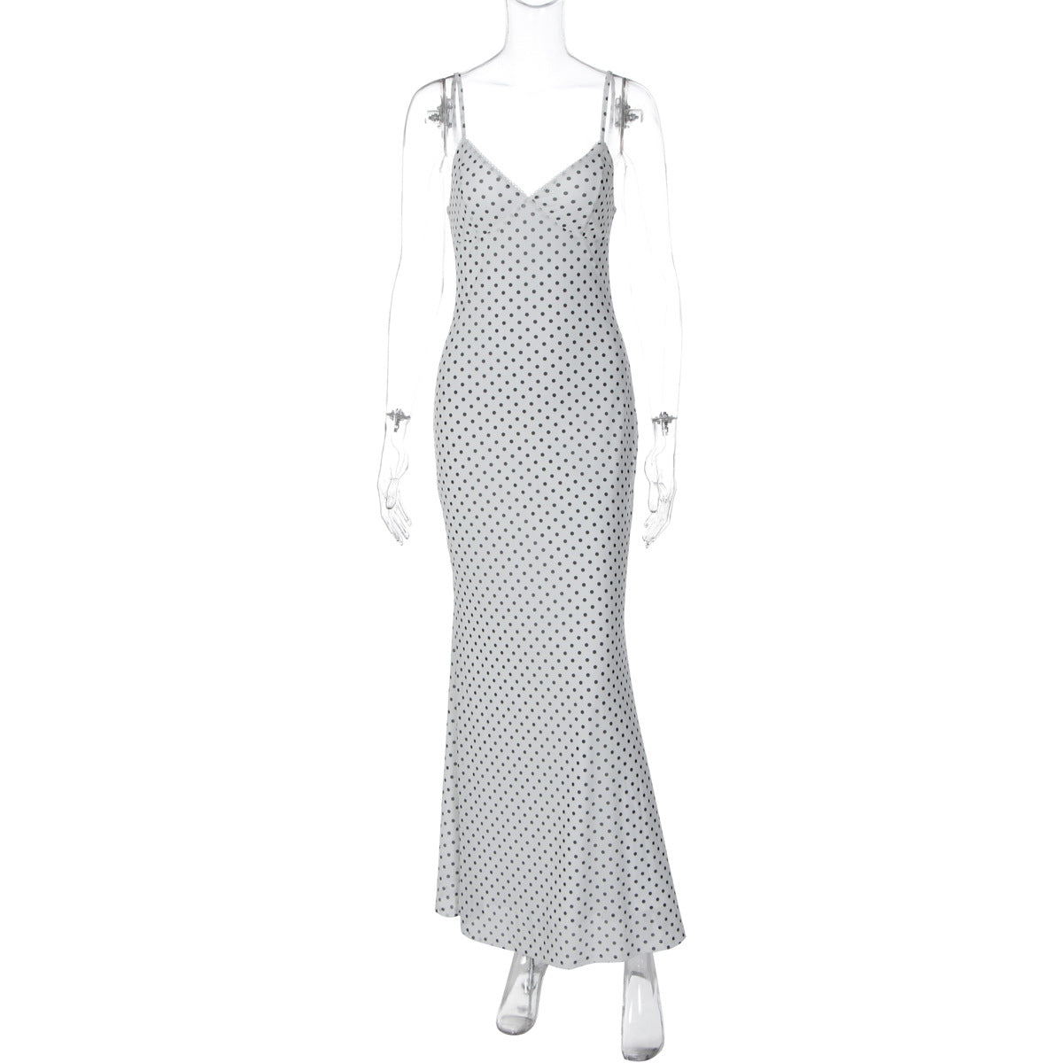 Dot Sexy Deep V Plunge Tube Top Dress Winter Slim Strap Dress by Ragazza