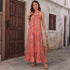 Ethnic Vacation Printed Halter Backless Loose Dress  DestGlow