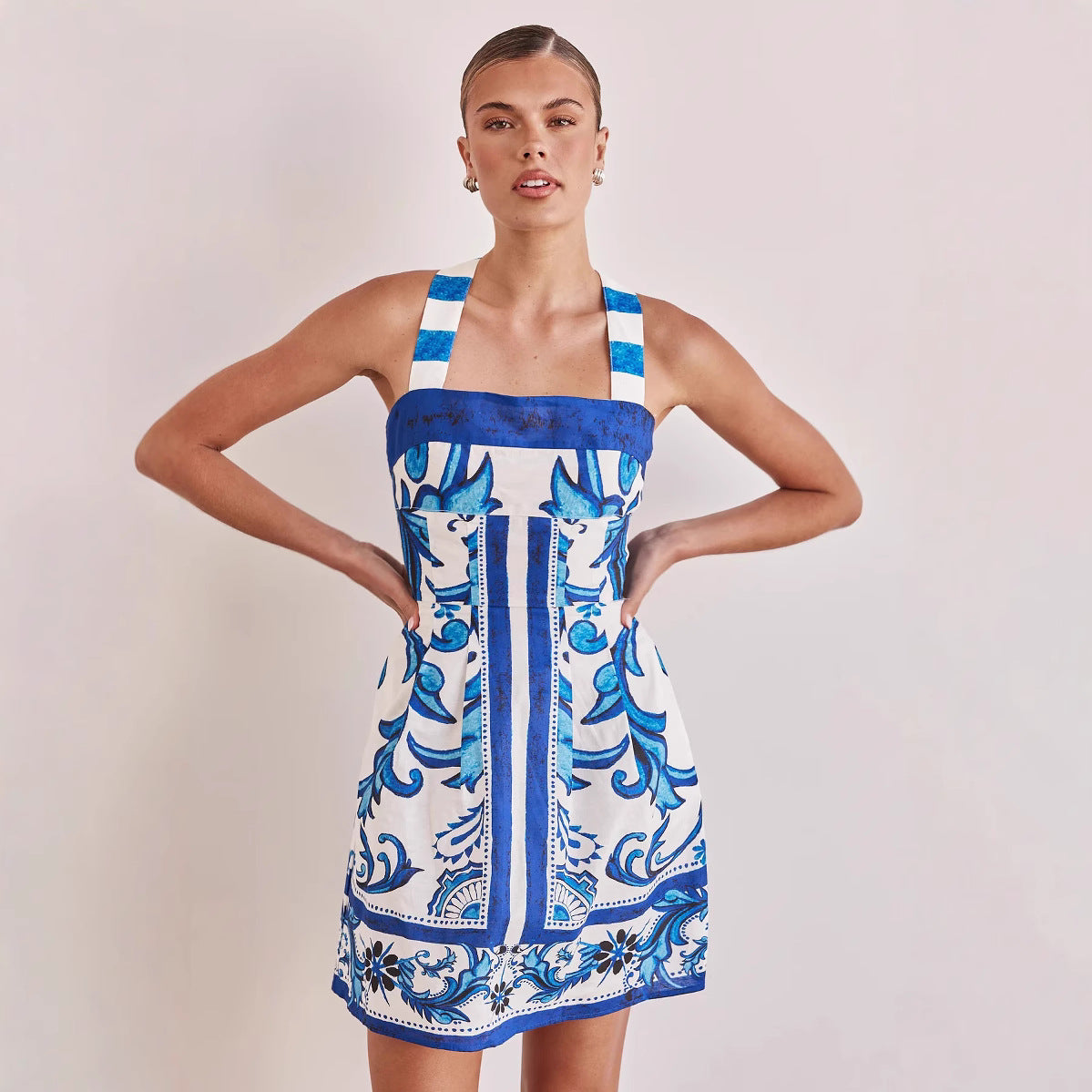 Summer Women Cami Dress Printed Suspender by Ragazza