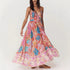 Summer Positioning Printing Slip Dress Loose Casual Holiday Dress Women  DestGlow