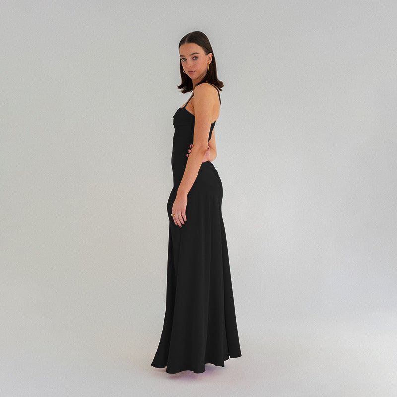 Autumn Socialite Camisole Dress Split Slimming Maxi Dress for Women by Ragazza