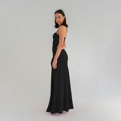 Autumn Socialite Camisole Dress Split Slimming Maxi Dress for Women by Ragazza