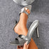 Pointed Toe Open Toe Stilettos Slip on Women Outer Wear Affordable Luxury Sexy Rhinestone High Heel Shoes Women Shoes  DestGlow