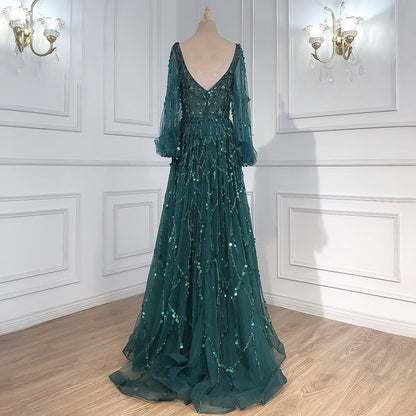 Gold Heavy Industry Beads Luxury Evening Dress Sexy Socialite Aura Queen Maxi Dress by Ragazza