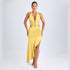 Irregular Asymmetric Women Pleated Tied Dress Autumn Winter Sexy Backless Hollow Out Cutout Hip Dress by Ragazza