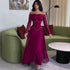 Fall Long Elegant Graceful Rhinestone Waist Tight Dress by Ragazza