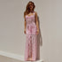 Summer Elegant Halter Lace Maxi Dress Sexy Sleeveless Backless Slim Fit Dress Women by Ragazza