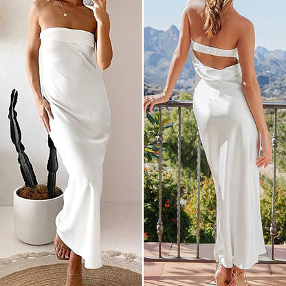 Ladies Dress Sexy Tube Top Dress Sexy Backless Formal Dress Women Clothing by Ragazza