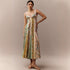 Spring Summer Suspender Positioning Linen Printing Dress Loose Vacation Dress by Ragazza