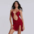 Arrival Backless Dress Sexy Trend Mesh Splicing Sling Cropped Outfit Short Dress for Women by Ragazza