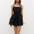 Sexy Backless off Neck Sleeveless Suspender Stitching Design Bow A line Dress Women by Ragazza