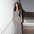 Sexy Square Neck Polka Dot Dress Autumn Winter Elegant Slim Fit Long Sleeve Dress by Ragazza