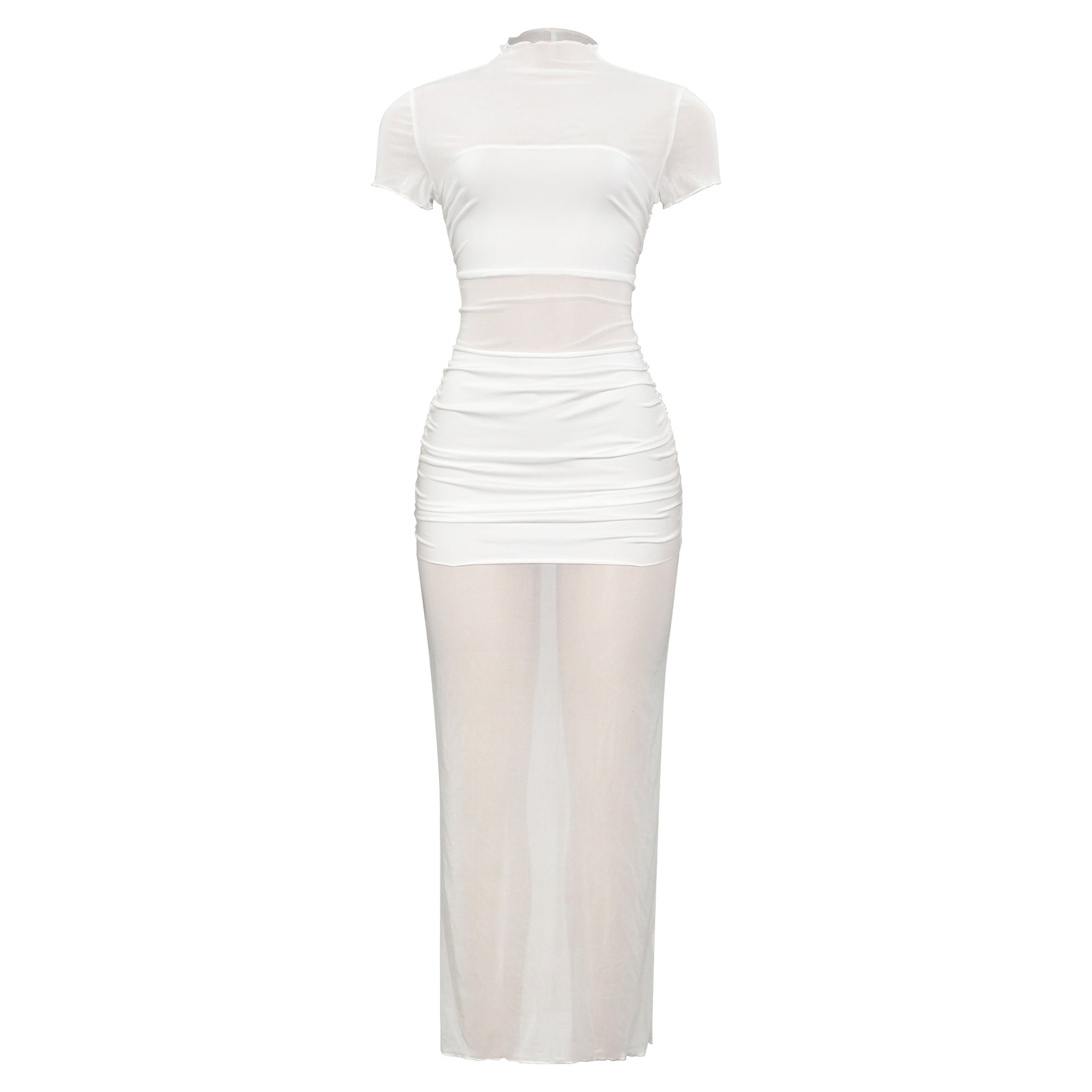 Summer Casual Trend Slim Fit Solid Color Street Dress by Ragazza