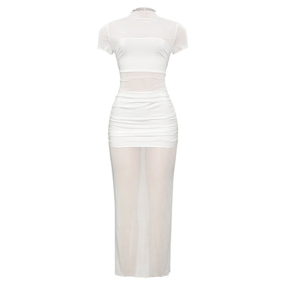 Summer Casual Trend Slim Fit Solid Color Street Dress by Ragazza