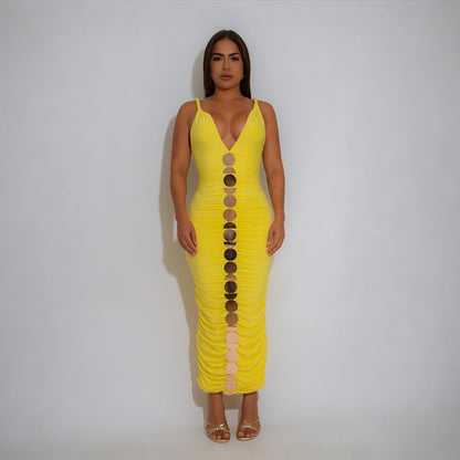 Women Clothing Sleeveless Sling Sheath Sexy Dress Fashionable Sleeveless Maxi Dress by Ragazza
