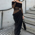 Summer Maxi Dress Sexy Off The Shoulder Mesh Hollow Out Cutout Dress Women by Ragazza