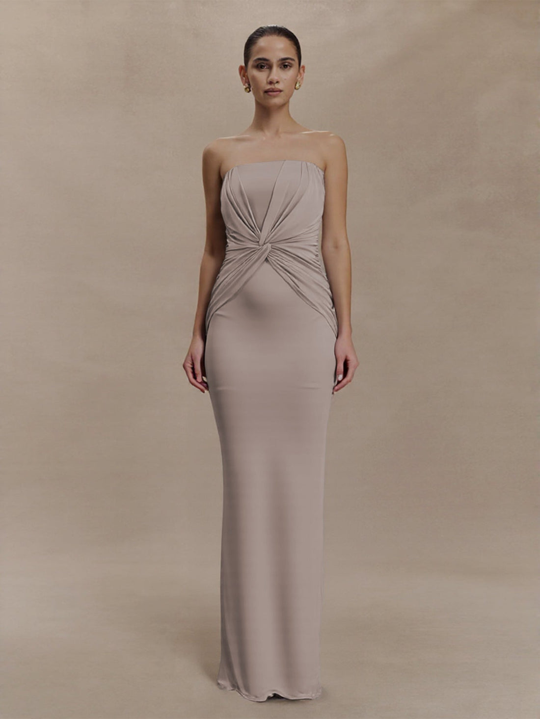 Arrival Popular Gentle Tube Top Fishtail Waist Twisted Slim Women Long Evening Dress by Ragazza