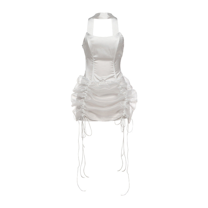 Autumn Winter Women Sexy Slim Fit Backless Scarf Tube Top Bud Dress by Ragazza