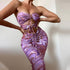 Summer Popular Women Clothing Halter Backless Lace Printing Dress Delivery by Ragazza