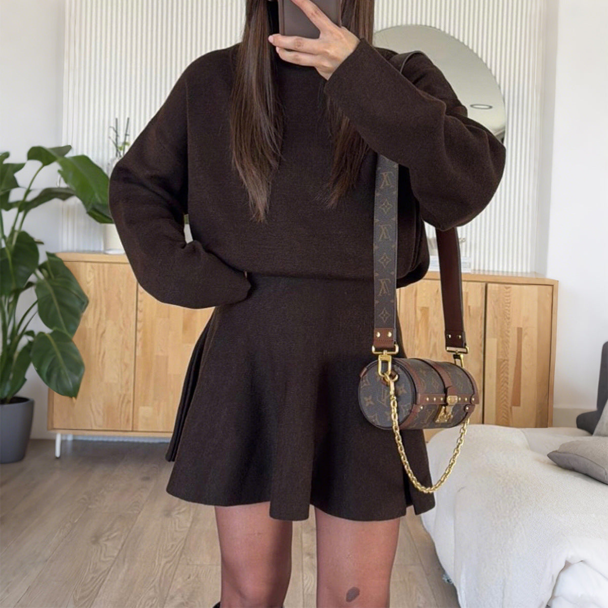 Casual Vacation Sweater Long Sleeve Dress Women Clothing Autumn Winter by Ragazza