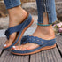 Wedge Floral Flip Flops Women Summer Casual Lightweight Platform Beach Sandals  DestGlow