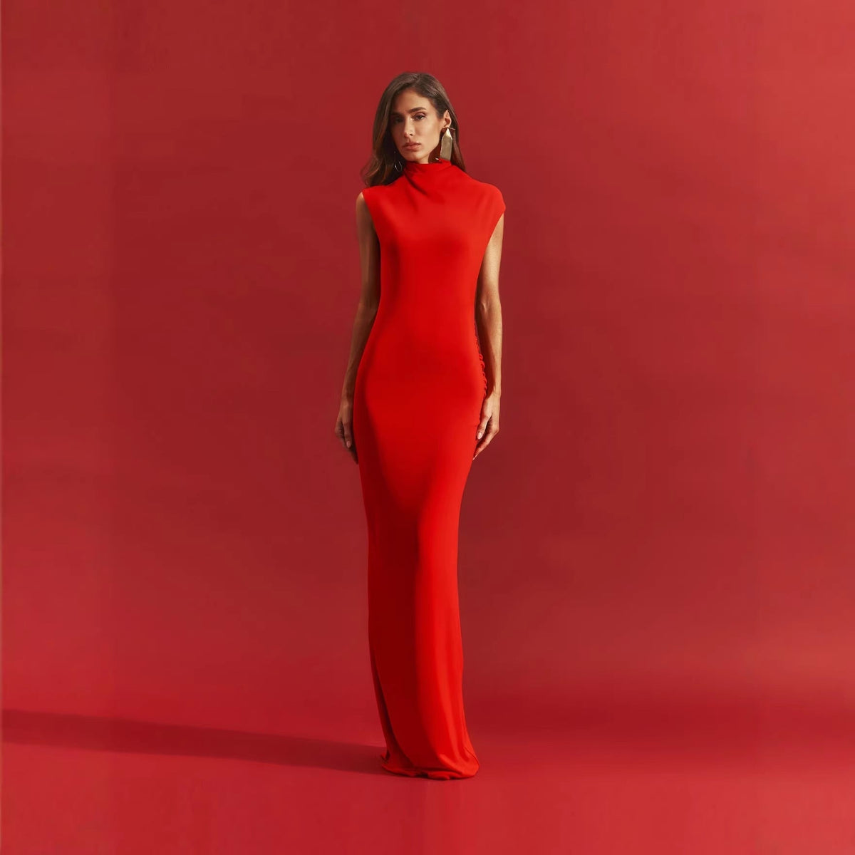Dress Slim Fit Maxi Dress Wedding Cocktail Annual Meeting Hosting Ceremony Dress High End Vietnamese Niche  DestGlow