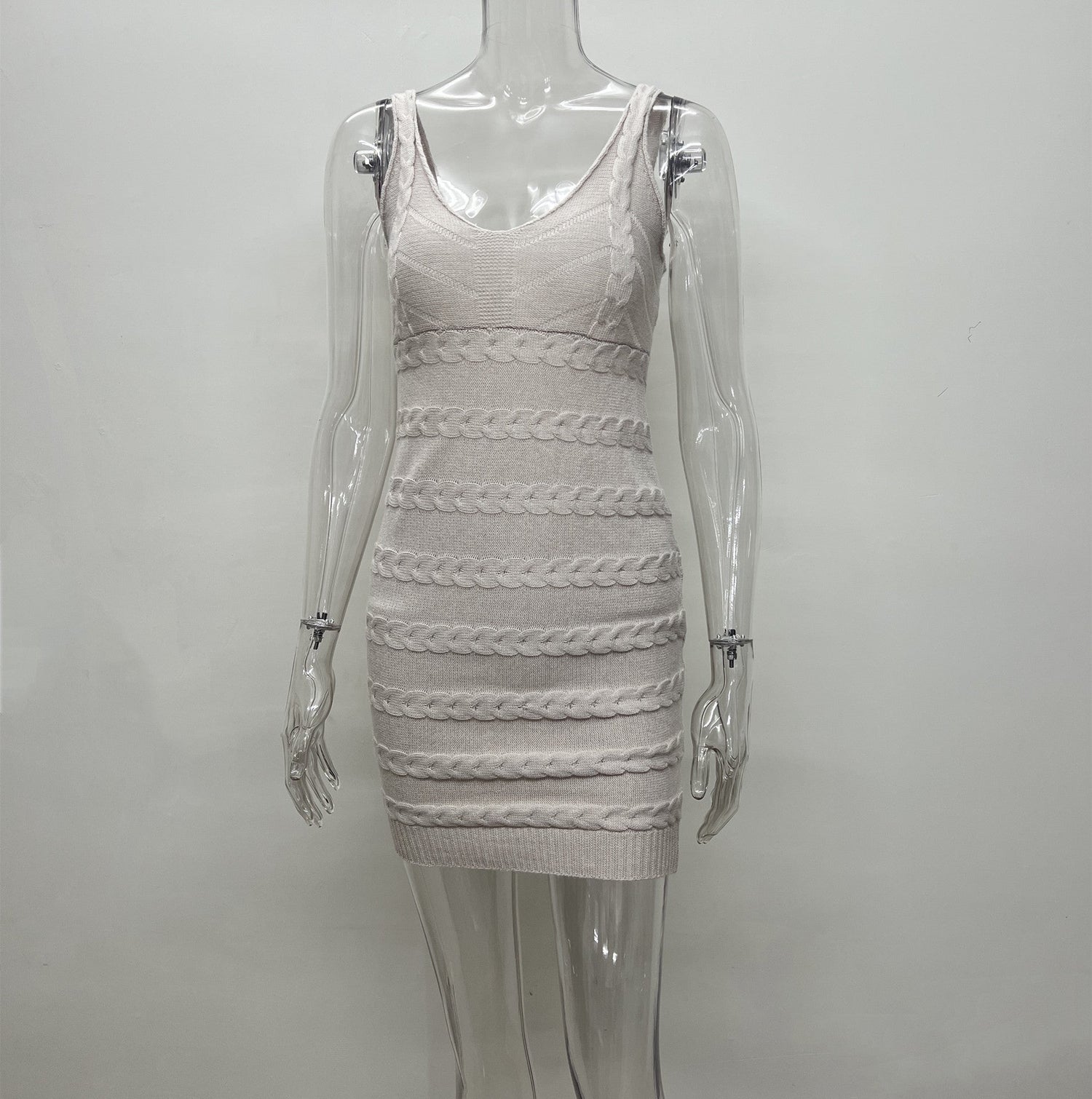 Early Spring New Niche Western Knitted Cami Dress Elegant Dress for Women by Ragazza