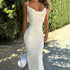 Summer Women Clothing Sexy Socialite Strap Backless Lace Maxi Dress  DestGlow