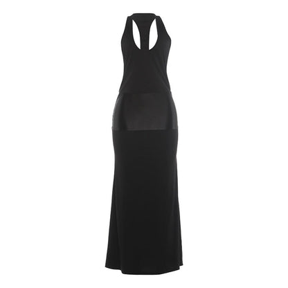 Summer Women Clothes Solid Color Slim Fitting Cool Sexy Sexy Cutout Backless Slim Fit Dress Women  DestGlow