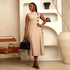Elegant Waist Controlled Stand Collar Sleeveless Fastener Decoration Dress by Ragazza