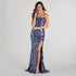 Dress Sequin Sexy Sling Backless High Slit Socialite Dress by Ragazza