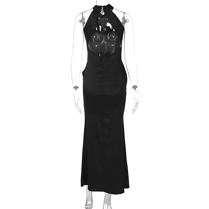 Sexy Solid Color Slim Sleeveless Backless Dress Women by Ragazza