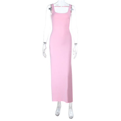 Bow Backless Light Dress Autumn Sexy Strap Dress by Ragazza