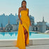 Summer Dress Women Sexy One Shoulder off Neck Ball Party Split Evening Dress by Ragazza